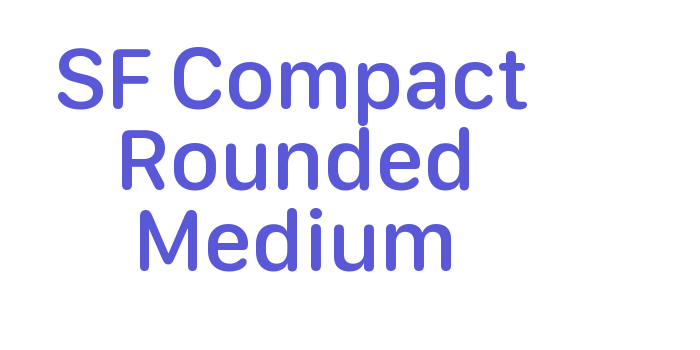 SF Compact Rounded Medium Font Download