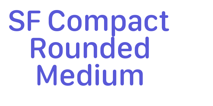 SF Compact Rounded Medium Font