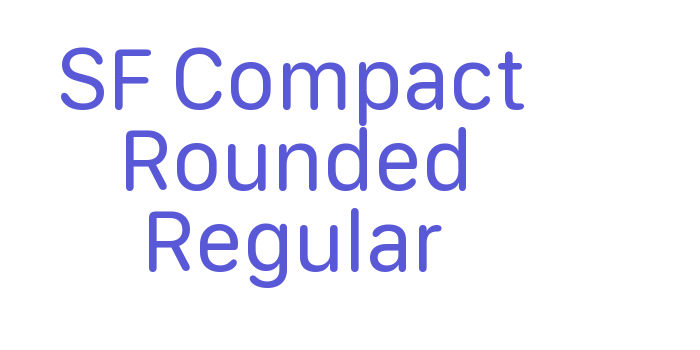 SF Compact Rounded Regular Font Download