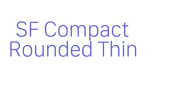 SF Compact Rounded Thin Font Download