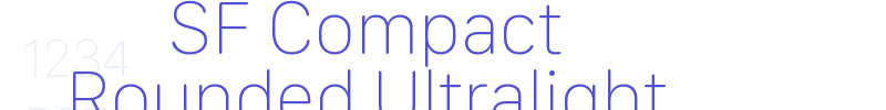 SF Compact Rounded Ultralight-font