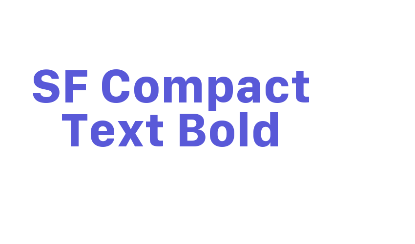 SF Compact Text Bold Font