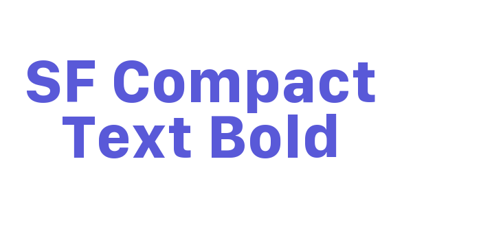 SF Compact Text Bold Font Download