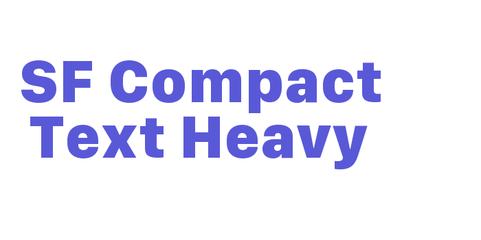 SF Compact Text Heavy Font Download