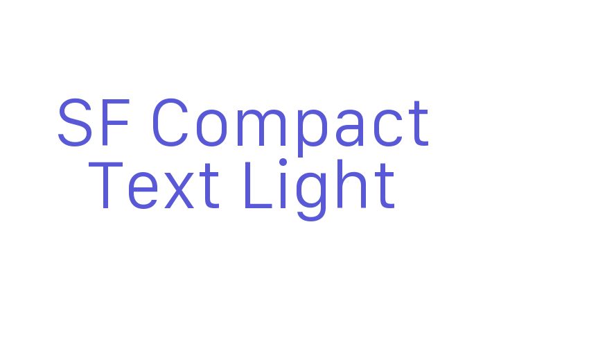 SF Compact Text Light Font