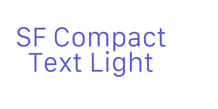 SF Compact Text Light Font Download