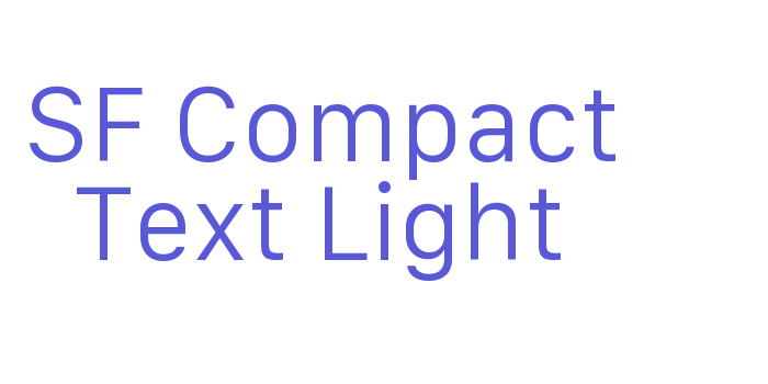 SF Compact Text Light Font