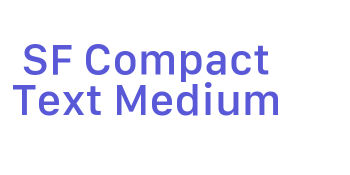 SF Compact Text Medium Font Download