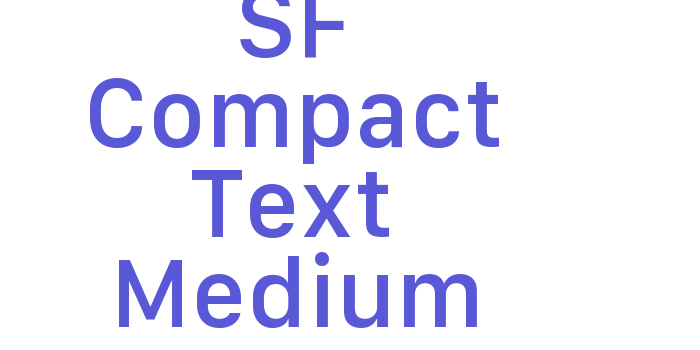 SF Compact Text Medium Font