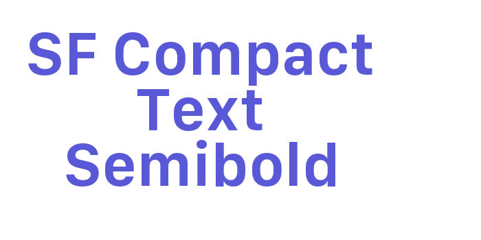 SF Compact Text Semibold Font Download