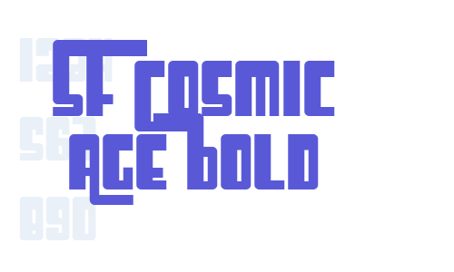 SF Cosmic Age Bold Font Download