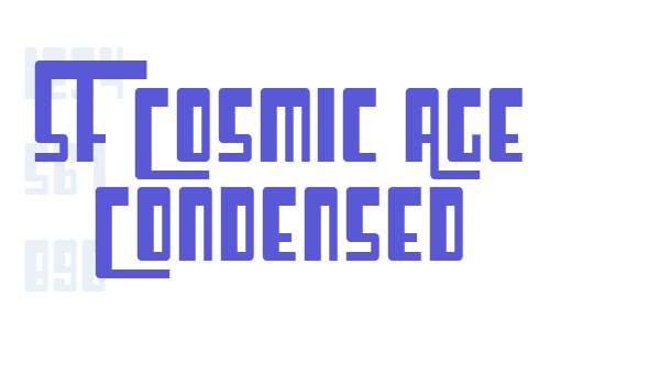 SF Cosmic Age Condensed Font