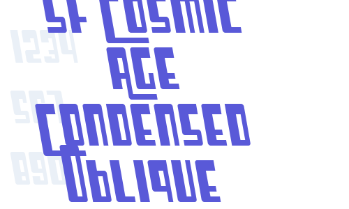 SF Cosmic Age Condensed Oblique Font Download