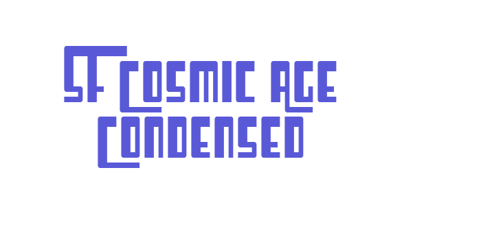 SF Cosmic Age Condensed Font Download