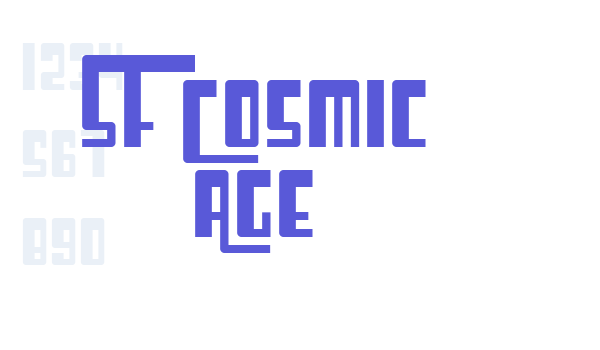 SF Cosmic Age Font