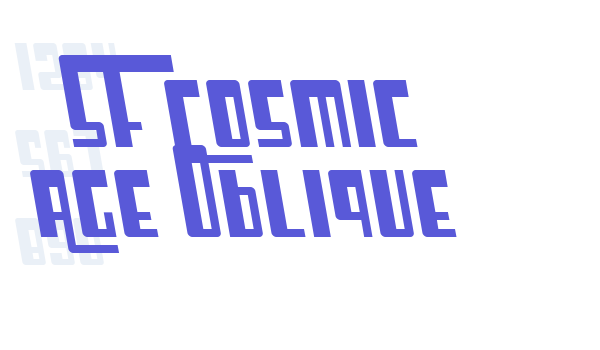 SF Cosmic Age Oblique Font