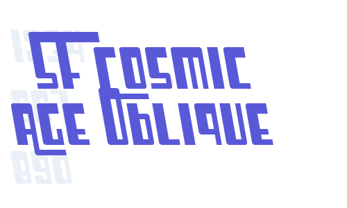 SF Cosmic Age Oblique Font Download