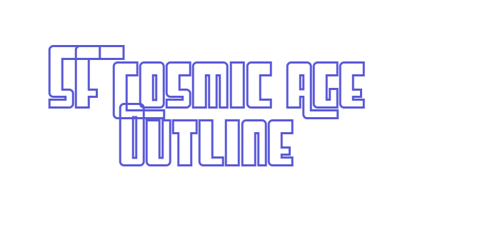 SF Cosmic Age Outline Font Download