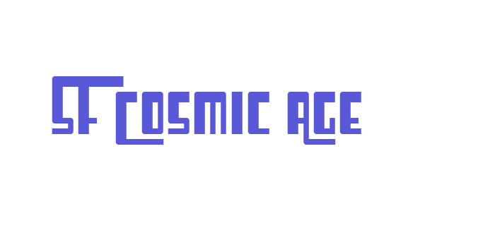 SF Cosmic Age Font Download