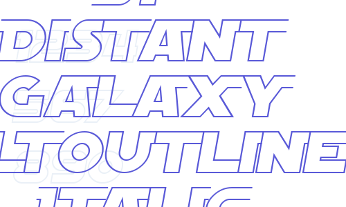 SF Distant Galaxy AltOutline Italic Font Download