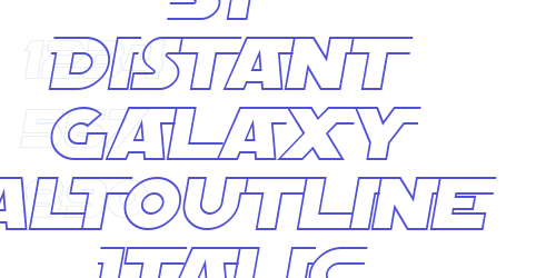 SF Distant Galaxy AltOutline Italic-font-download