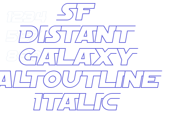 SF Distant Galaxy AltOutline Italic