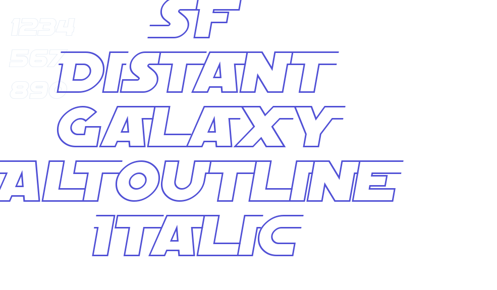 SF Distant Galaxy AltOutline Italic-font-download