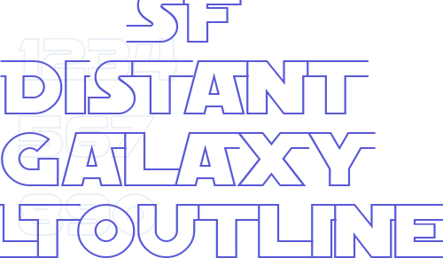 SF Distant Galaxy AltOutline Font Download