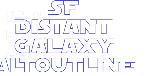 SF Distant Galaxy AltOutline-font-download