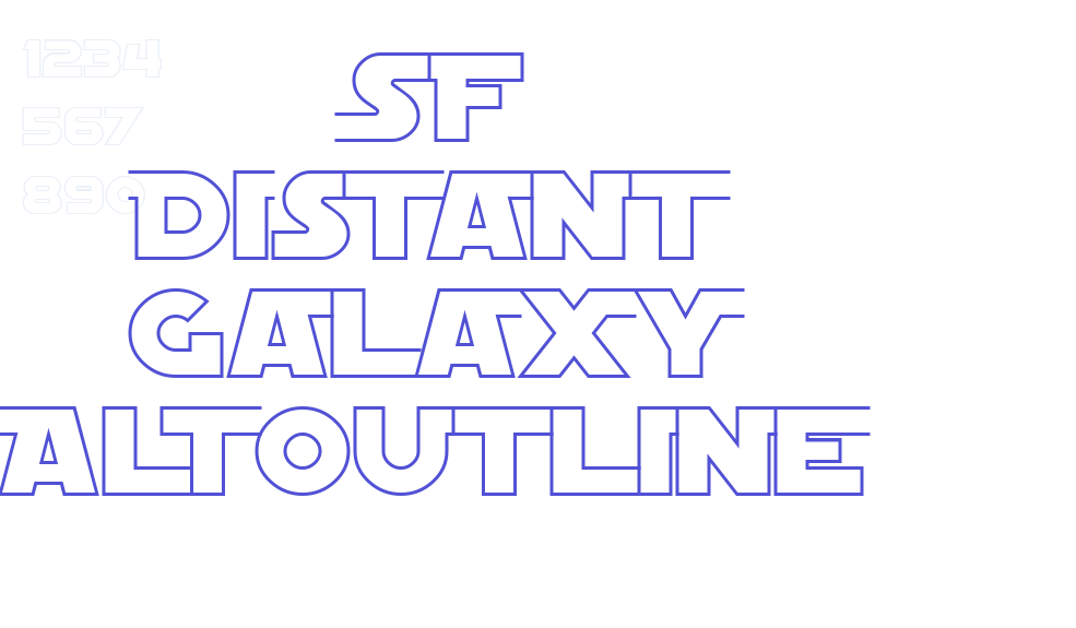 SF Distant Galaxy AltOutline-font-download