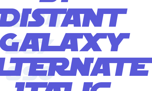 SF Distant Galaxy Alternate Italic Font Download