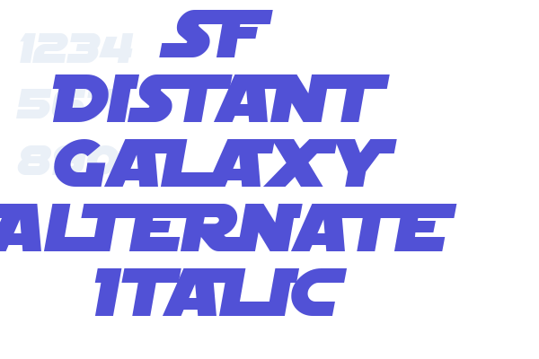 SF Distant Galaxy Alternate Italic