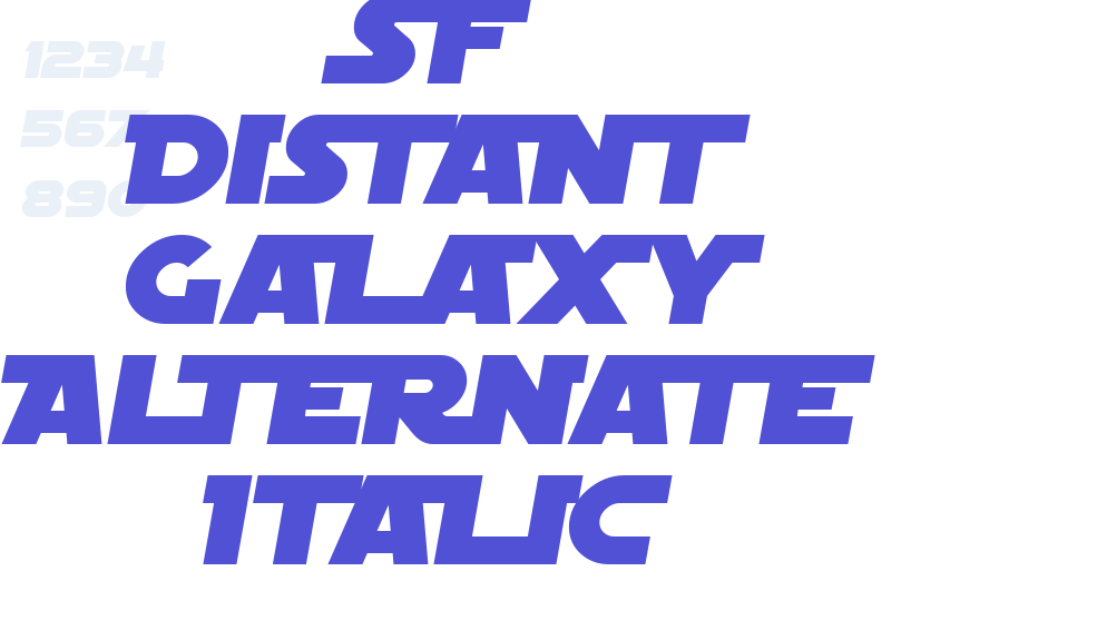 SF Distant Galaxy Alternate Italic-font-download