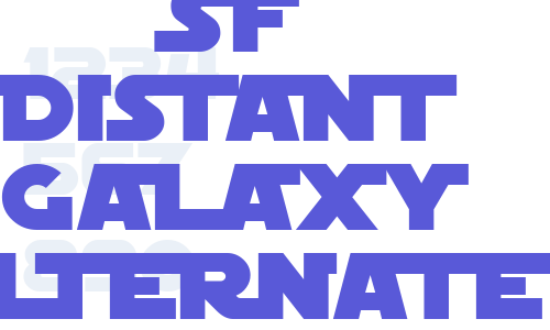 SF Distant Galaxy Alternate Font Download