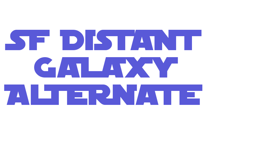 SF Distant Galaxy Alternate Font Download