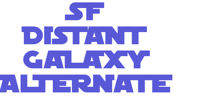 SF Distant Galaxy Alternate Font Download