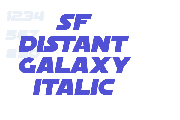 SF Distant Galaxy Italic Font Download