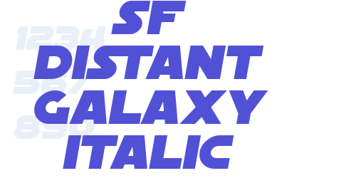 SF Distant Galaxy Italic-font-download