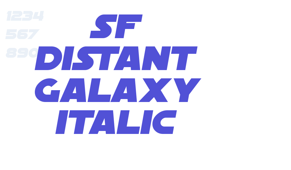 SF Distant Galaxy Italic-font-download