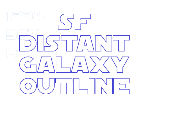 SF Distant Galaxy Outline