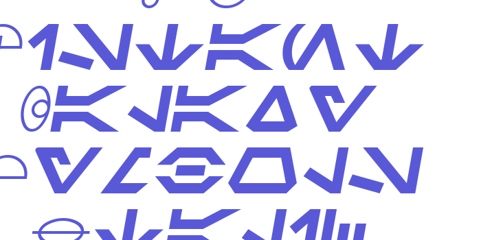 SF Distant Galaxy Symbols Italic Font