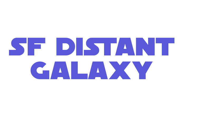 SF Distant Galaxy Font Download