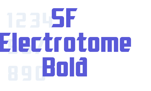 SF Electrotome Bold Font Download