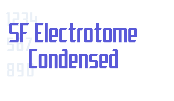 SF Electrotome Condensed Font