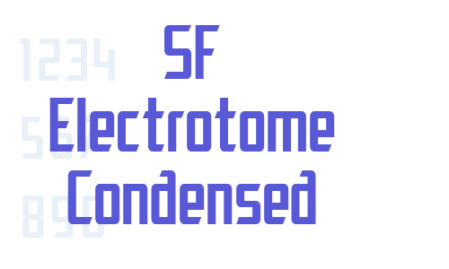 SF Electrotome Condensed Font Download