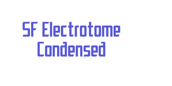 SF Electrotome Condensed Font Download