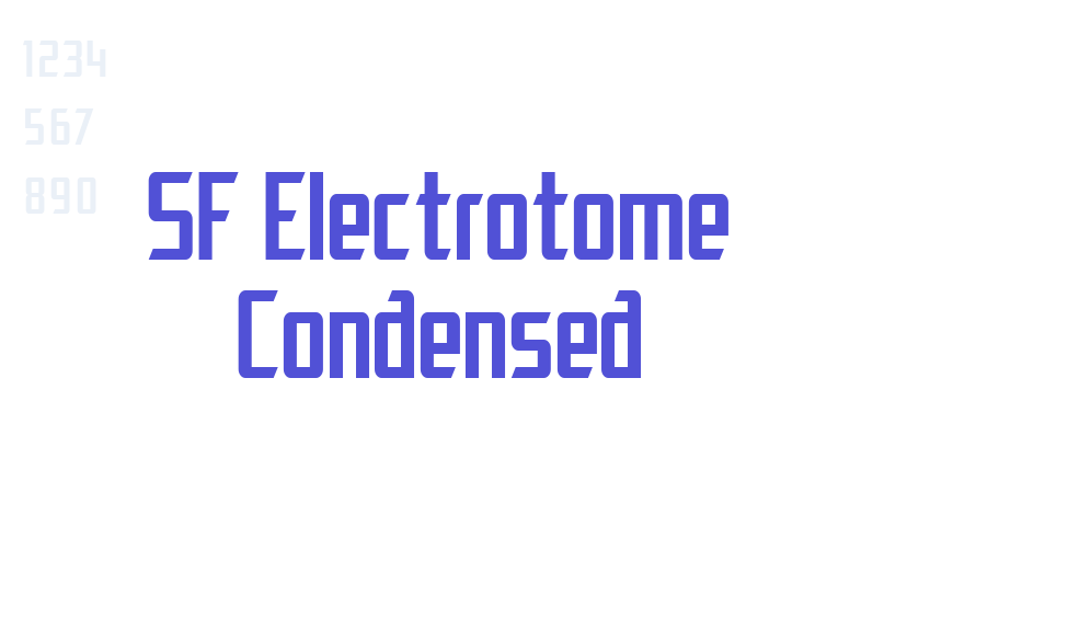 SF Electrotome Condensed-font-download