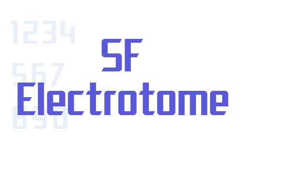 SF Electrotome Font