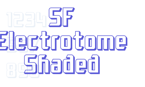 SF Electrotome Shaded Font Download