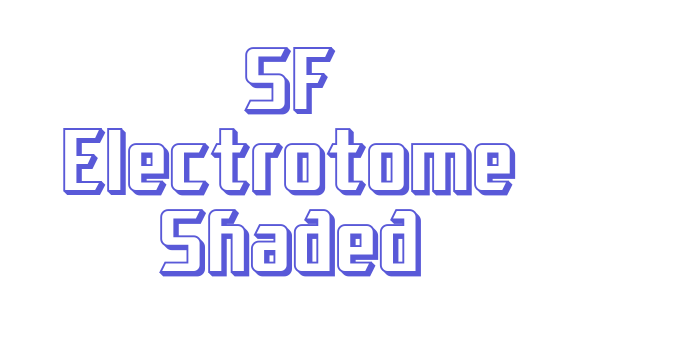 SF Electrotome Shaded Font Download